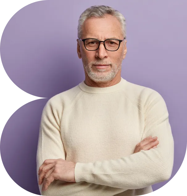 a man with glasses