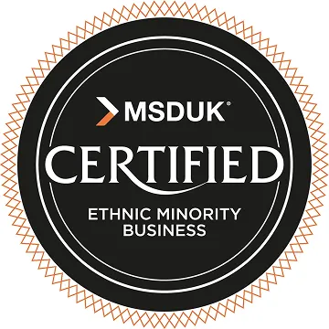 MSDUK Certified badge for Ethnic Minority Business